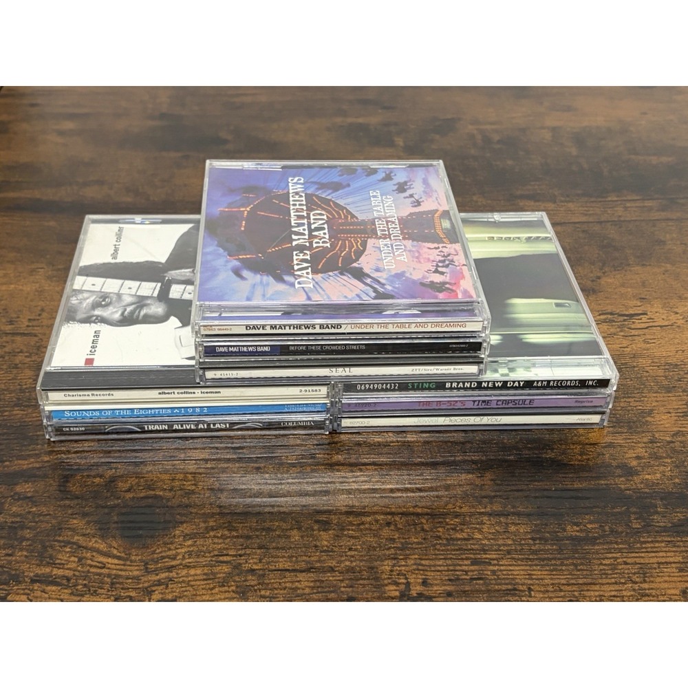Rock Pop CD Lot 1980s 1990s 9 CDs, Seal, Dave Matthews, Albert Collins, B52s Etc
